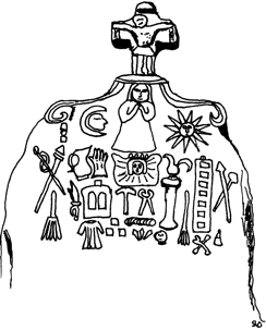 St. Uzec menhir tracing